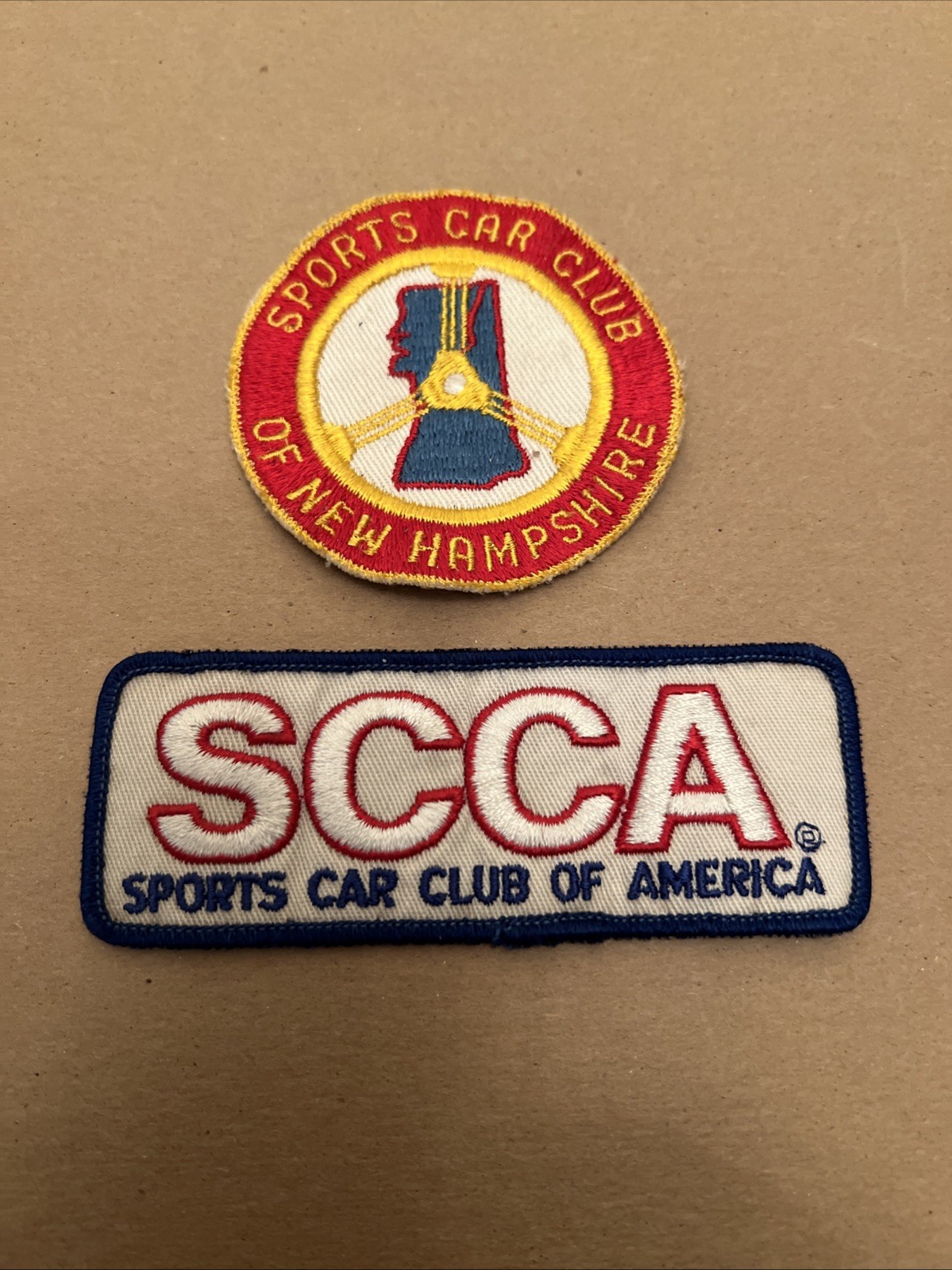 SCCA Sports Car Club Of America & Sports Car Club Of NH Patches