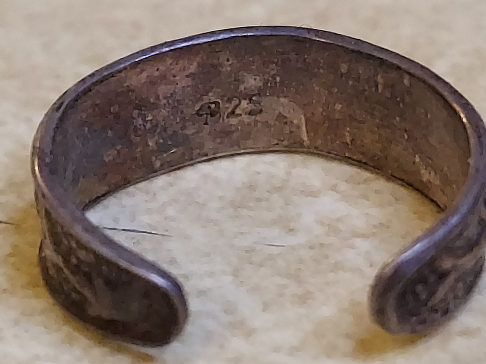 Vintage Sterling Silver 925 Dolphin Small Toe Ring Adjustable
