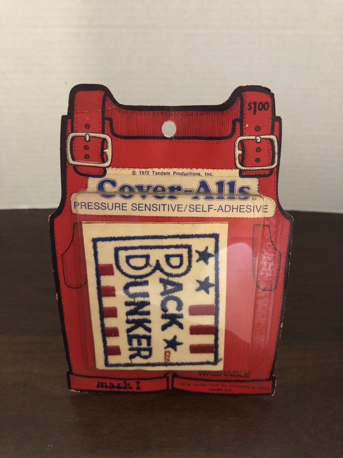 Vintage 1972 Cover-Alls “Back Bunker” Patch