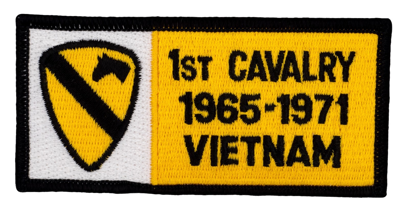 1st Cavalry 1965-1971 Vietnam Patch (271) 4" x 2" Embroidered Patch 38452