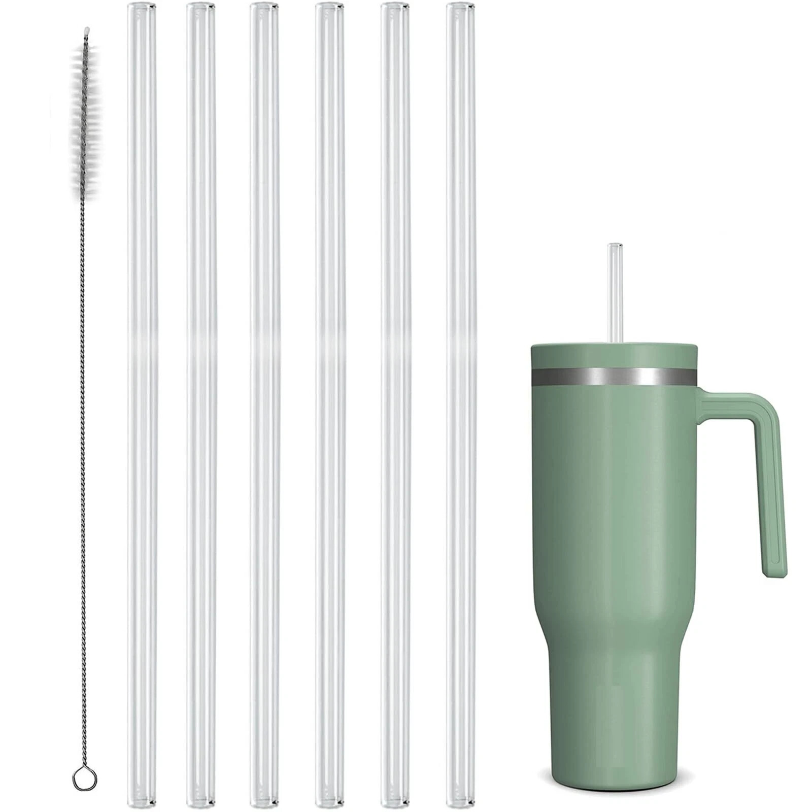 Straw Replacement for Hydrapeak Voyager 40 oz Tumbler With Handle, 6 Pack