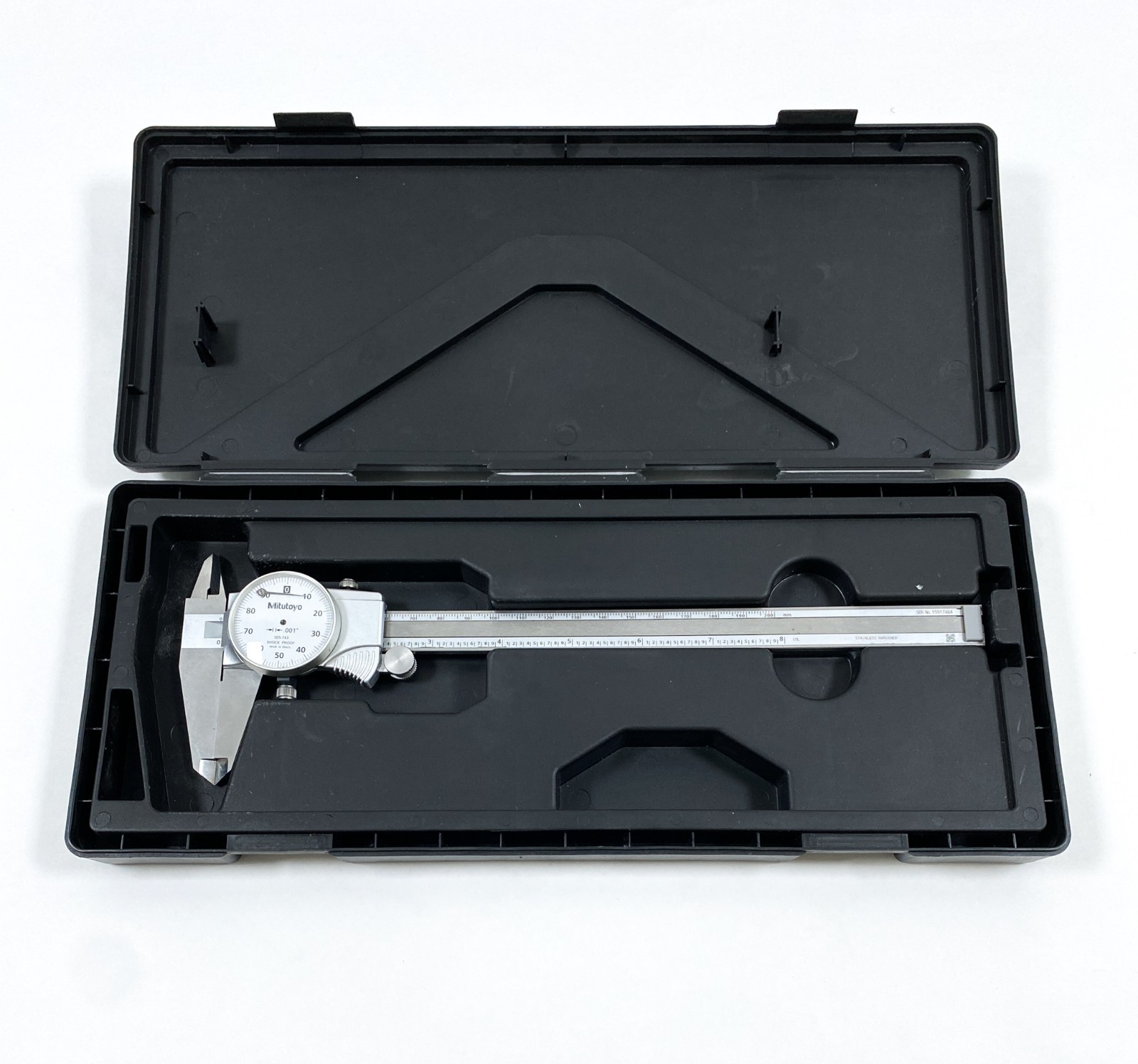 Mitutoyo 505-743 long D8" TX  .001"  Mechanical White Dial Caliper PARTS/REPAIR