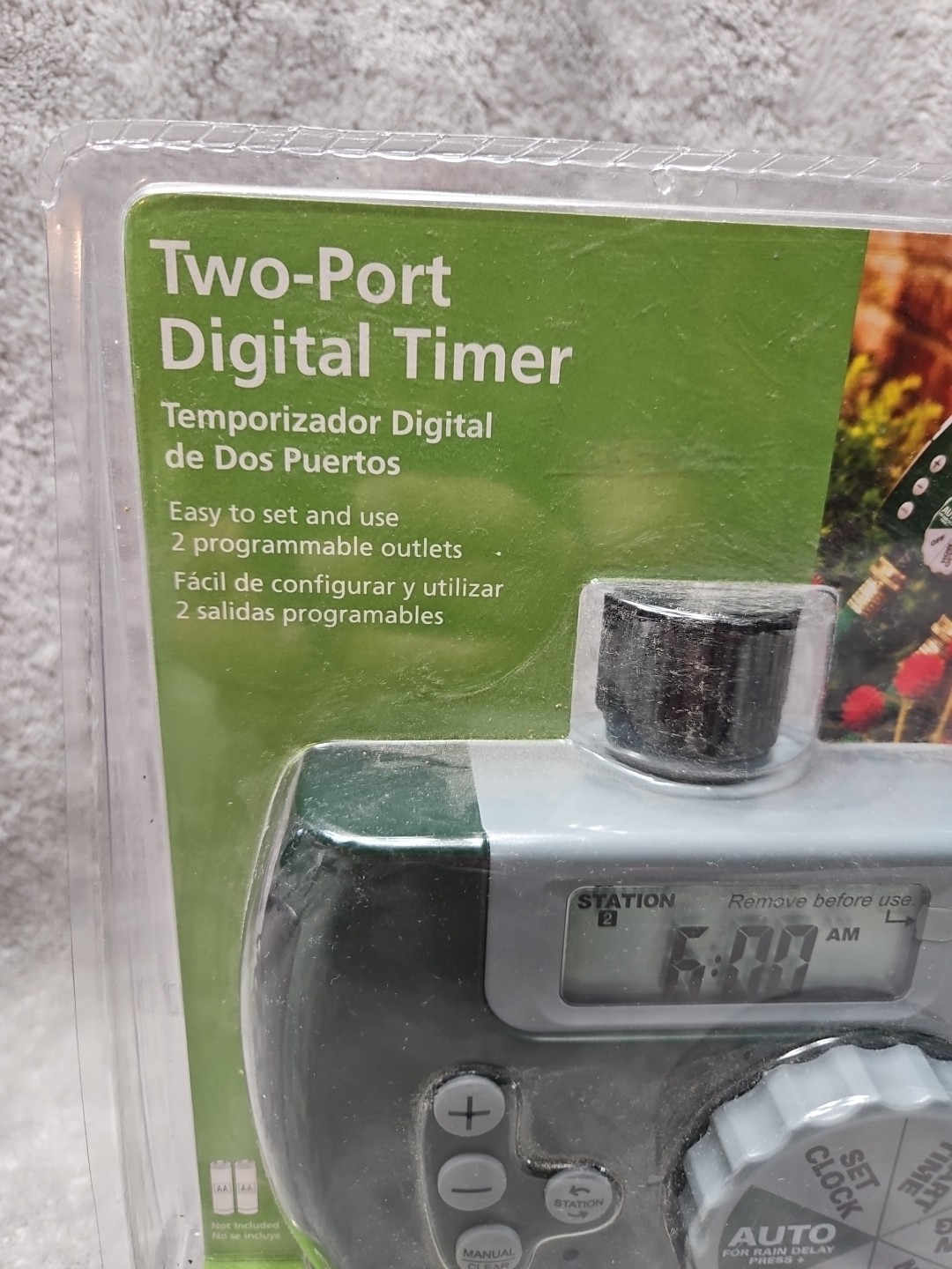 Orbit Two-Port Digital Timer Model 56503 Hose Automatic Water NEW