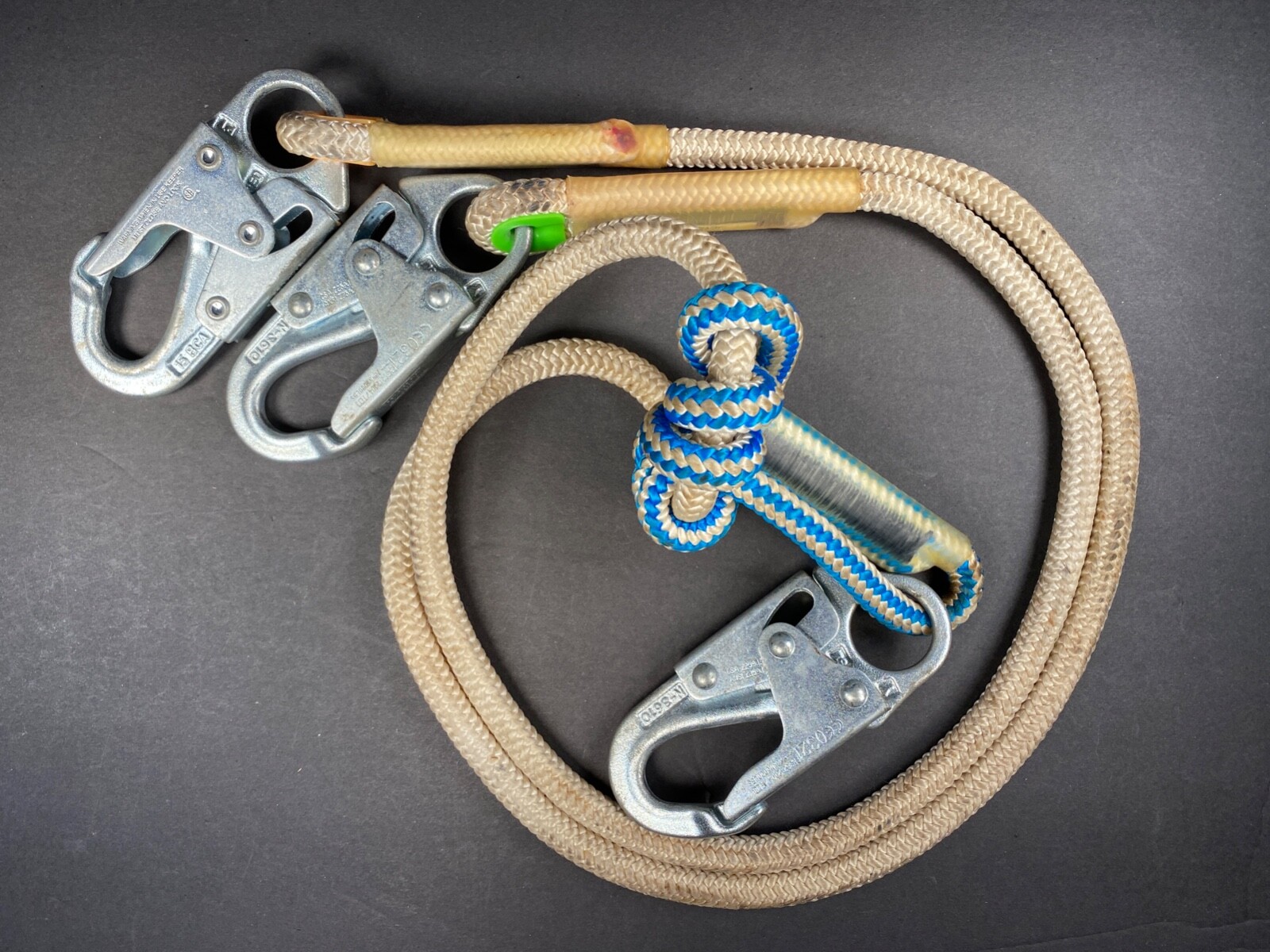 Buckingham "Lanyard" Dual Lineman's 8 ft. Lanyard #9VV8C18CVQ1