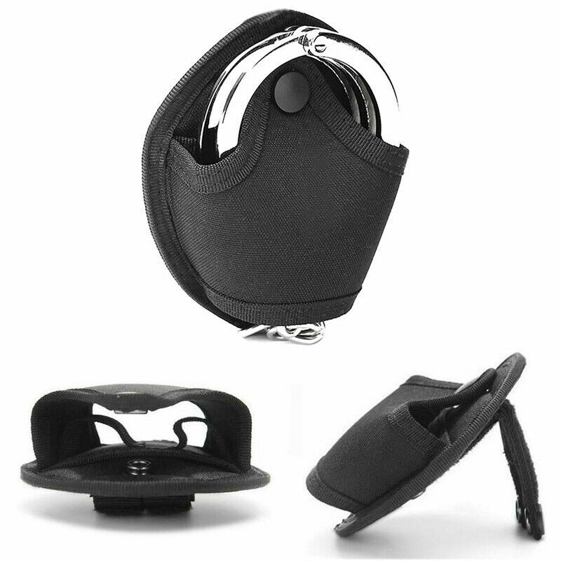 2pcs Handcuff Case Nylon Open Top Handcuff Holder Pouch Fits Chain/Hinged Cuff