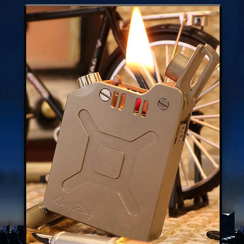 Creative CNC Fuel Lighter Mechanical Catapult Design Stainless Steel Refillable