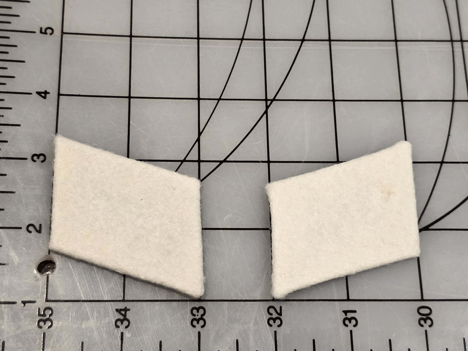 Reproduction WW2 German Luftwaffe Collar Tabs White