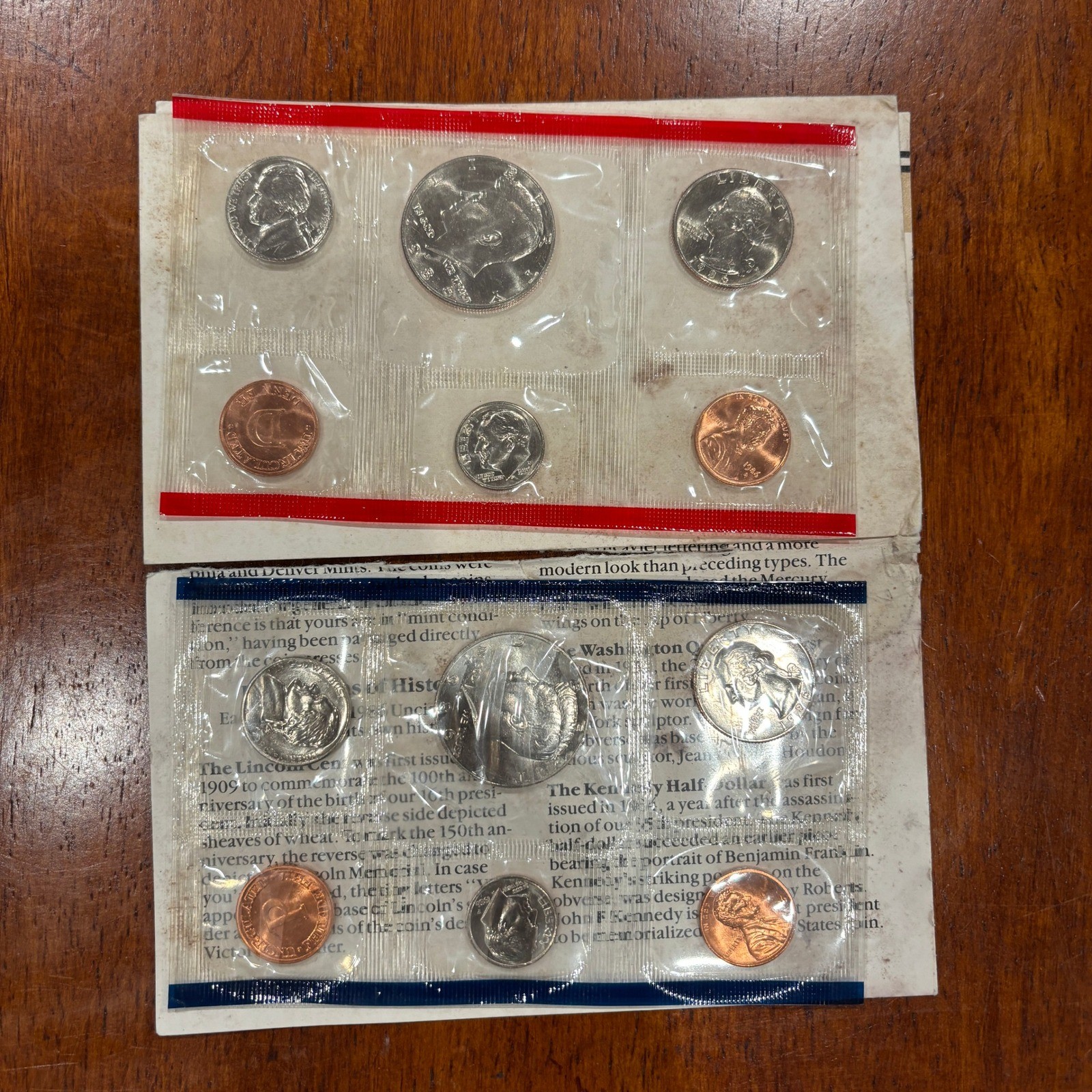 1986 US Mint Uncirculated Coin Set Philadelphia Denver 10 Piece P D Mint State