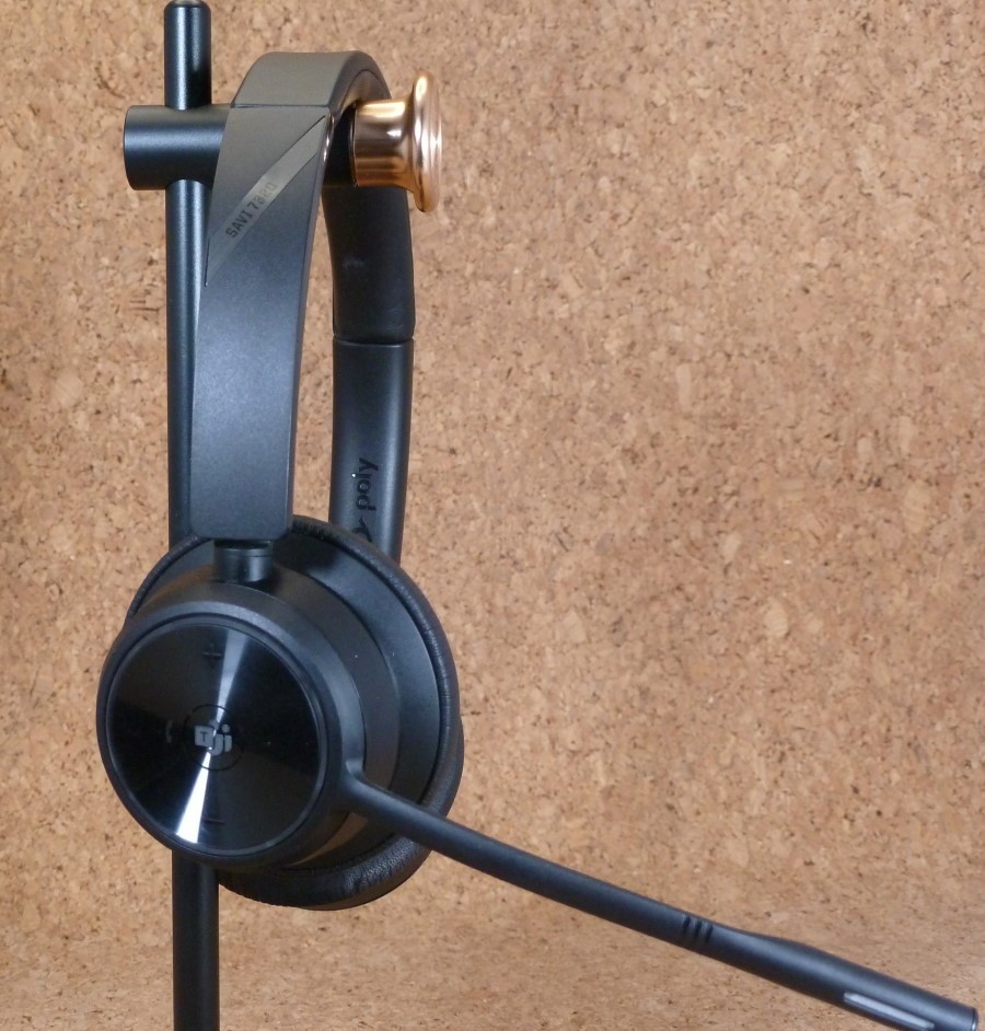 Poly Savi 7320 Office Wireless Headset 215201-01- great clean condition