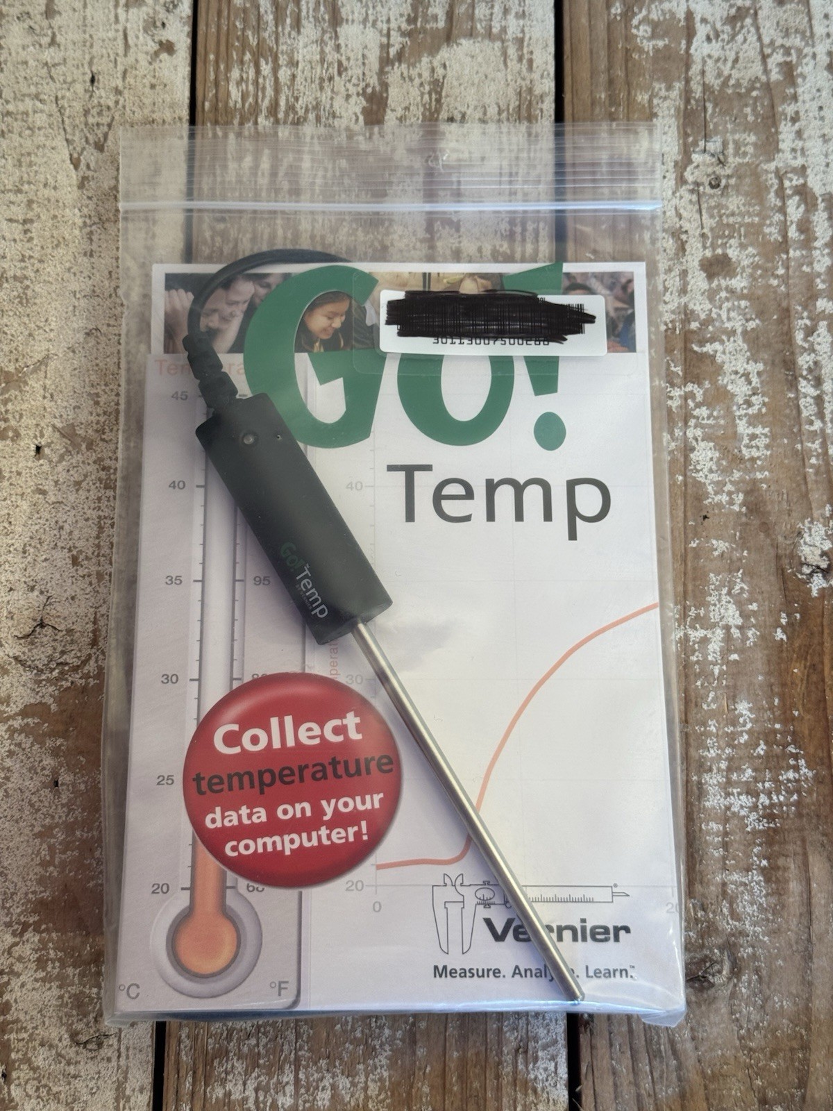 Vernier Go! Temp USB Temperature Probe Educational School Classroom Lab Science