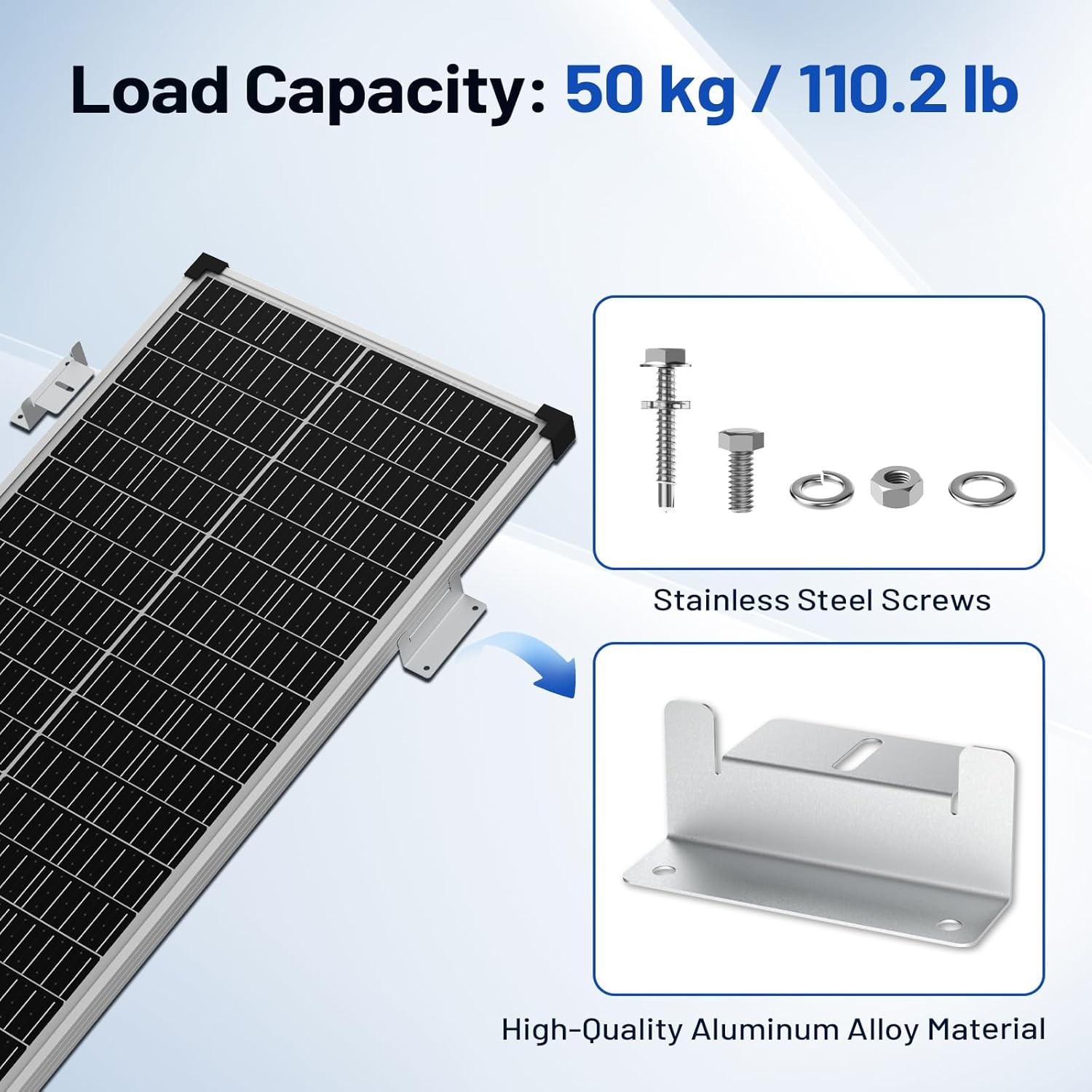 16 Units per Set Solar Panel Mounting Z Brackets, Solar Panel Mounting Brackets