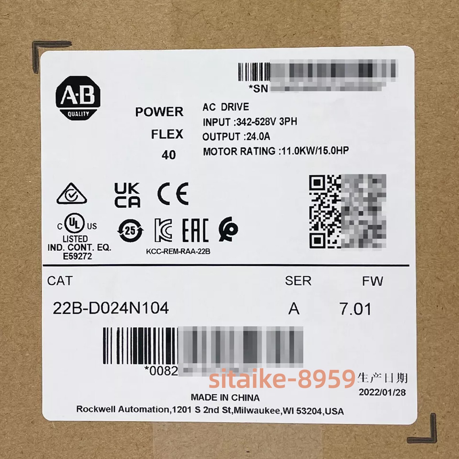 NEW 22B-D024N104 AC DRIVE