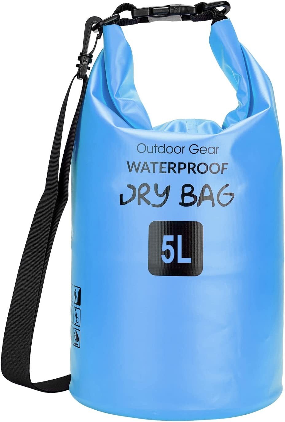 Icewords Waterproof Floating Dry Bag Transparent Lightweight Backpack  10L - NEW