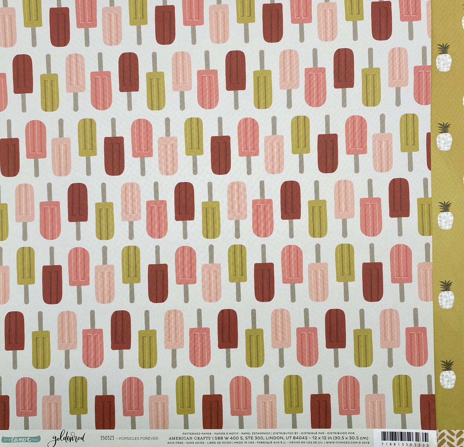 12" x 12" Scrapbook Paper by M Holmes, M Memories, Momenta, Moxie & One Canoe