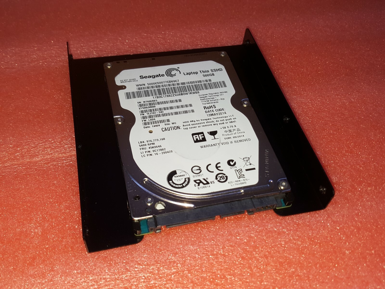 HP Pavilion p6234f 500GB SSD-Hybrid Hard Drive SSHD Windows 7 Ultimate 32
