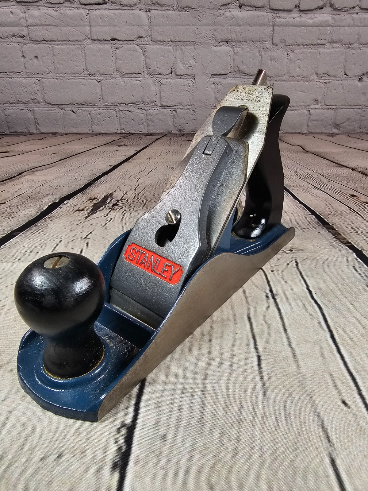 Vintage Stanley H1204 (12-204) Smoothing Plane w/ Original Box - 9" Made in USA