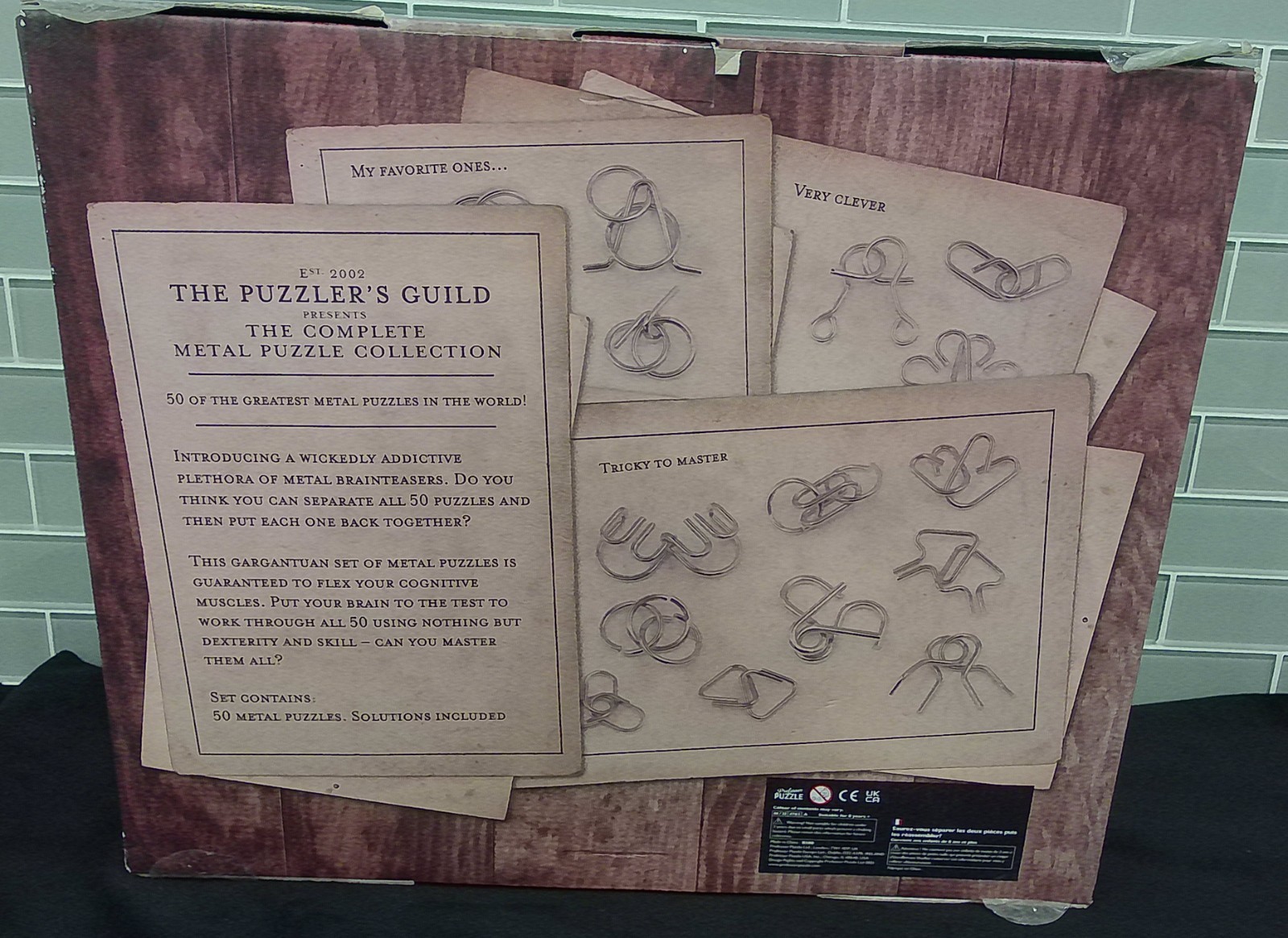 Puzzlers Guild 50 Greatest Complete Metal Puzzle Collection