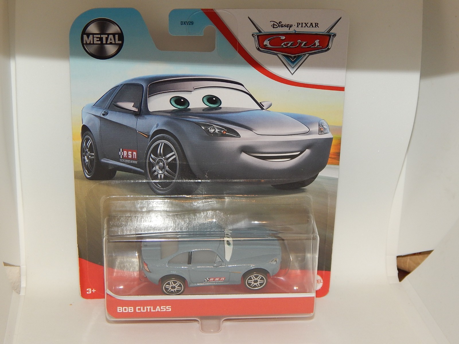 mattel disney pixar cars bob cutlass rsn announcer