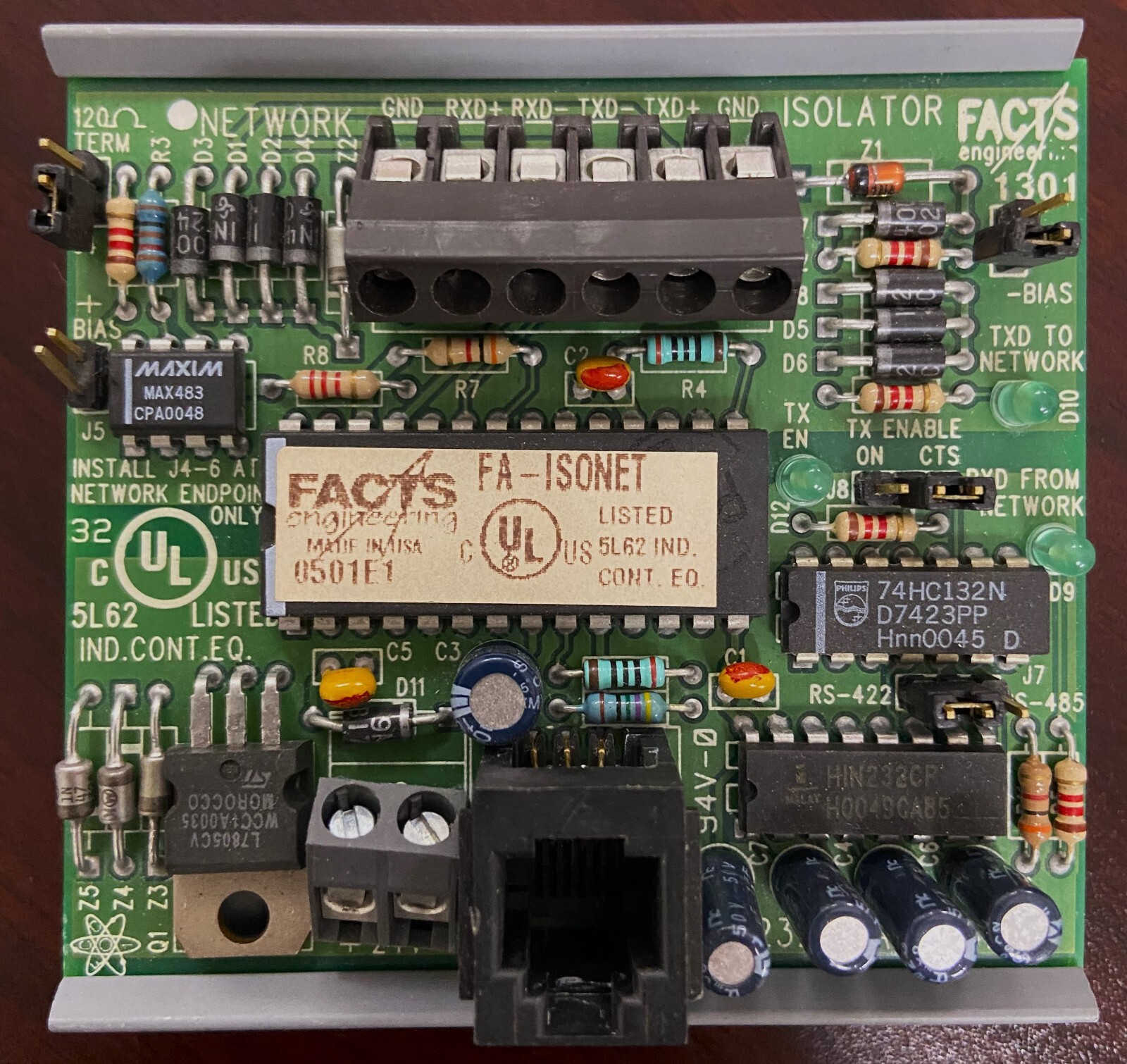 Facts Engineering FA-ISONET RS232/422/485 converter circuit board