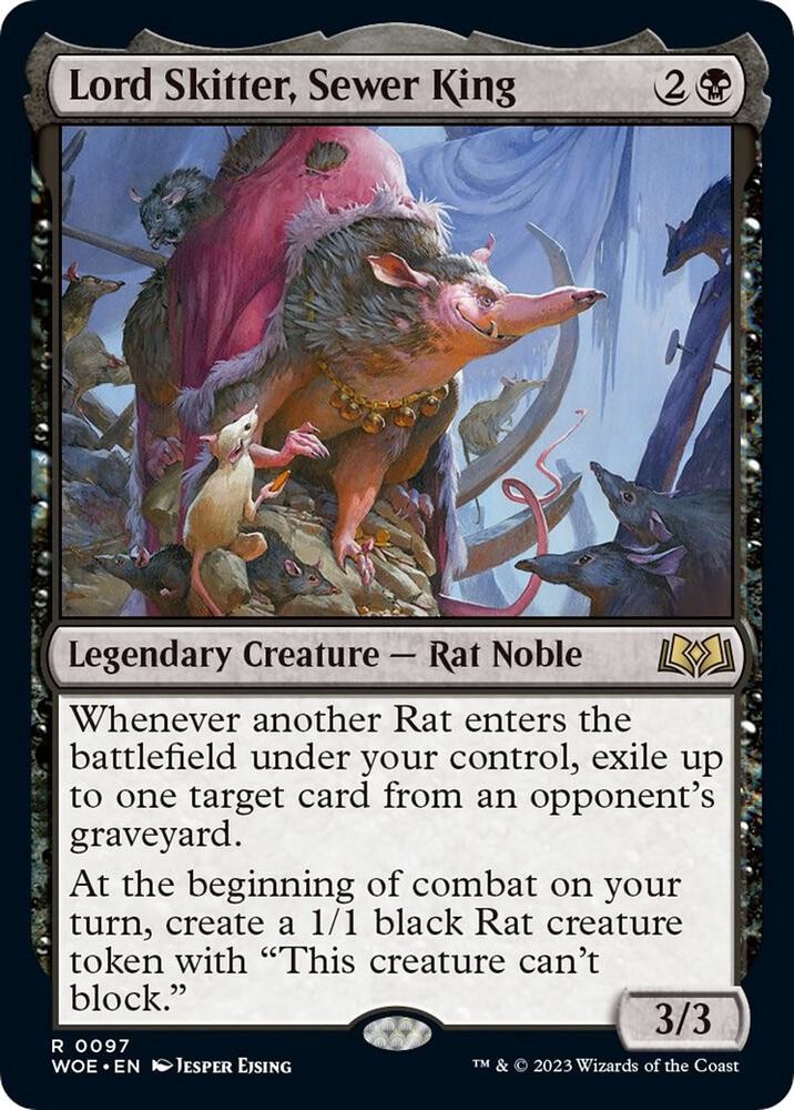 1x Lord Skitter, Sewer King - Wilds of Eldraine - NM  -  MTG