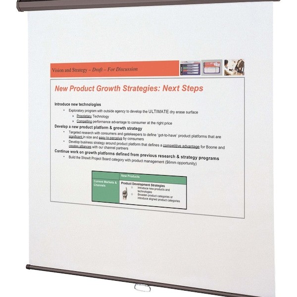 Quartet 684S Portable Projection Screen, 84" W, 84" H