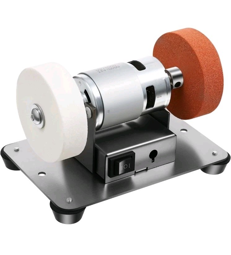 Electric Benchtop Grind Sander Adjustable Variable Speed Table Grinding Machine