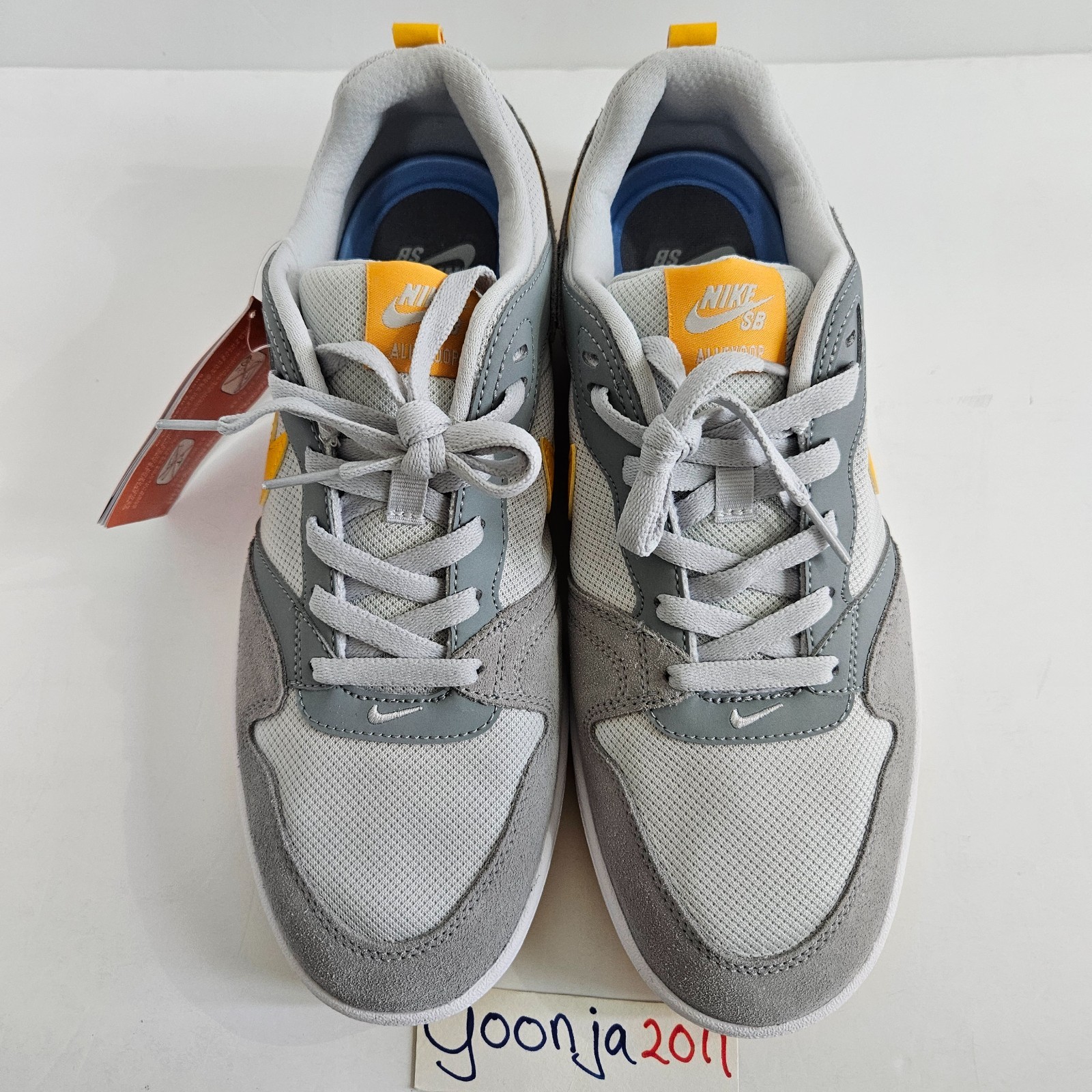 Nike SB Alleyoop - US Size 10 - Particle Grey/University Gold - CJ0882 002