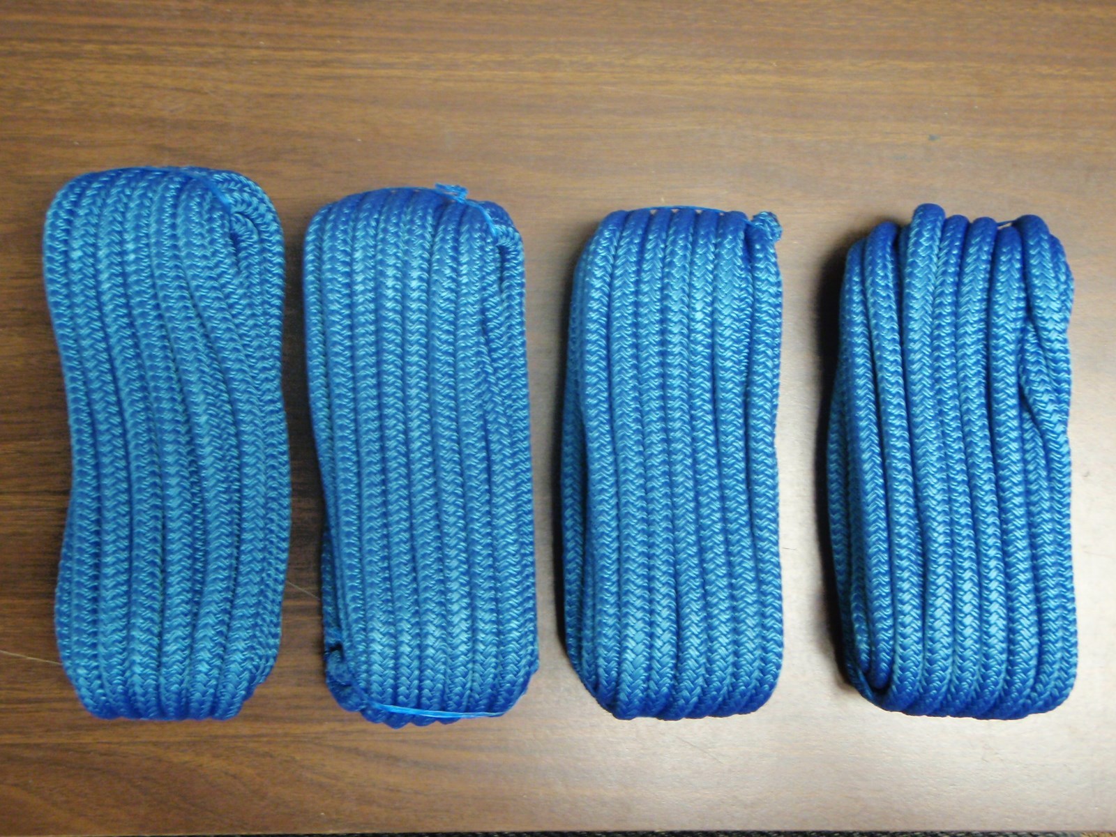 DOUBLE BRAID DOCK LINE  1/2" X 15FT BLUE  50-40361  4 PAC 15" EYE SPLICE BOAT
