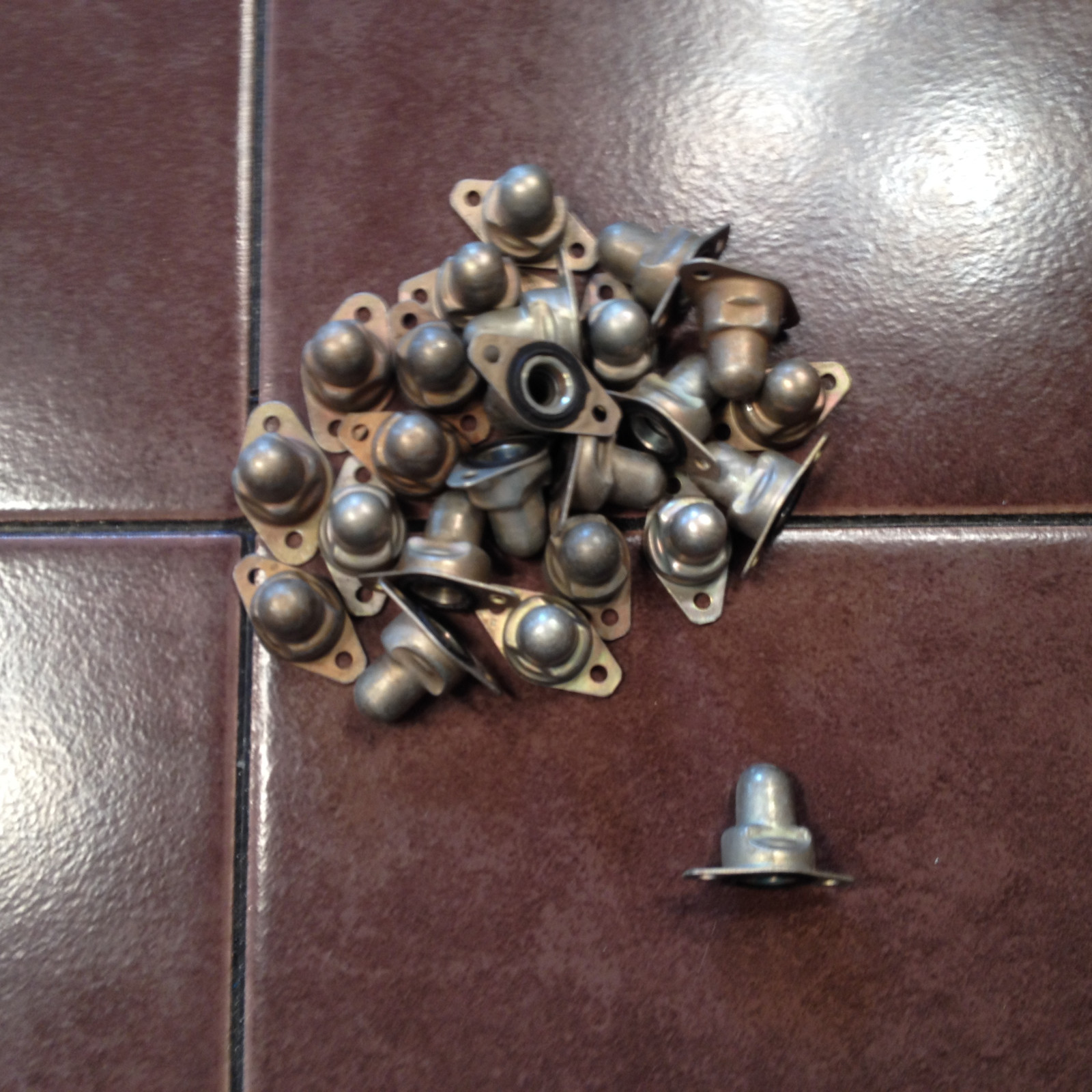 24 Piper Fuel Tank Nuts,  NOS
