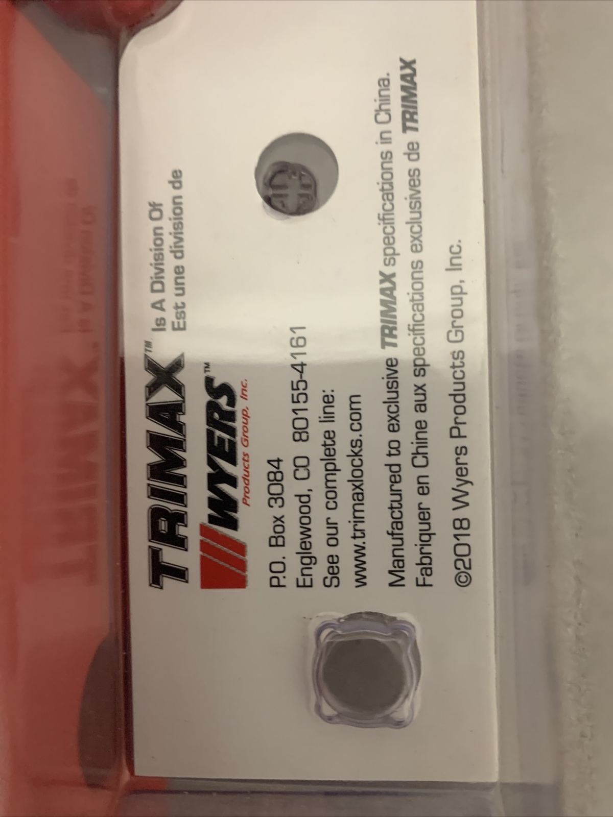 Trimax TDRRHR Receiver Hitch D-Ring (Red)