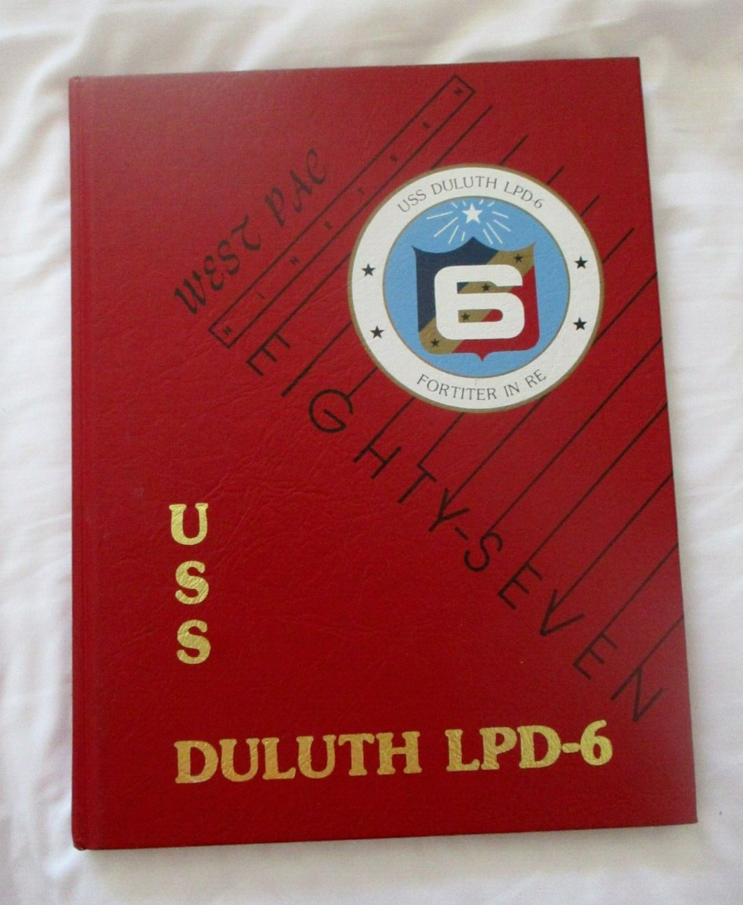 US Navy USS Duluth LPD-6 1987 WESTPAC Deployment Cruise Book