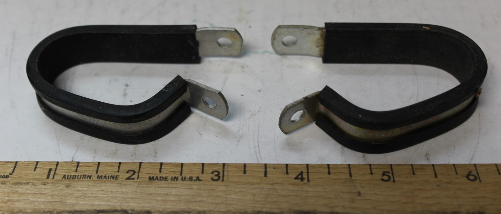 Vtg New 7/8 X 1 7/8" Adel 443-13-2-8 CB Aluminium Cushion Line Clamp Set of 2