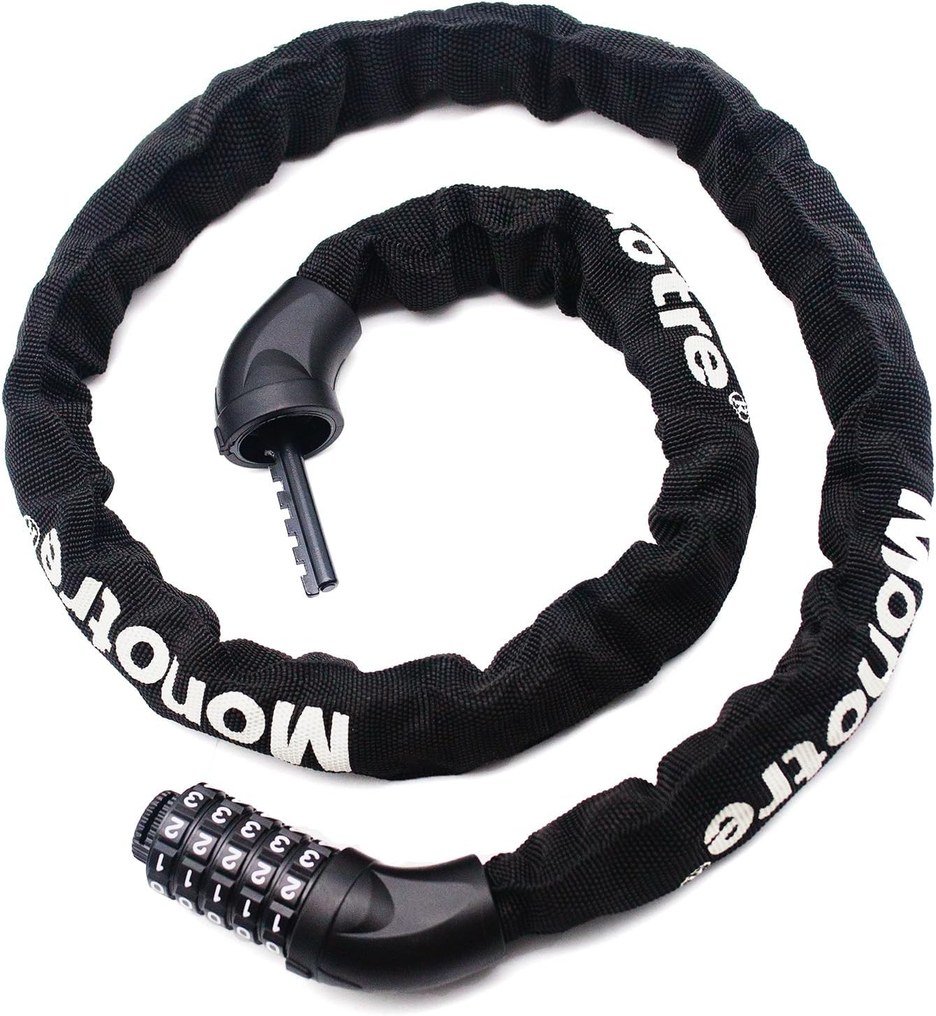 Bike Chain Lock, 5-Digit Resettable Combination Heavy Duty Anti-Theft Bike Chain