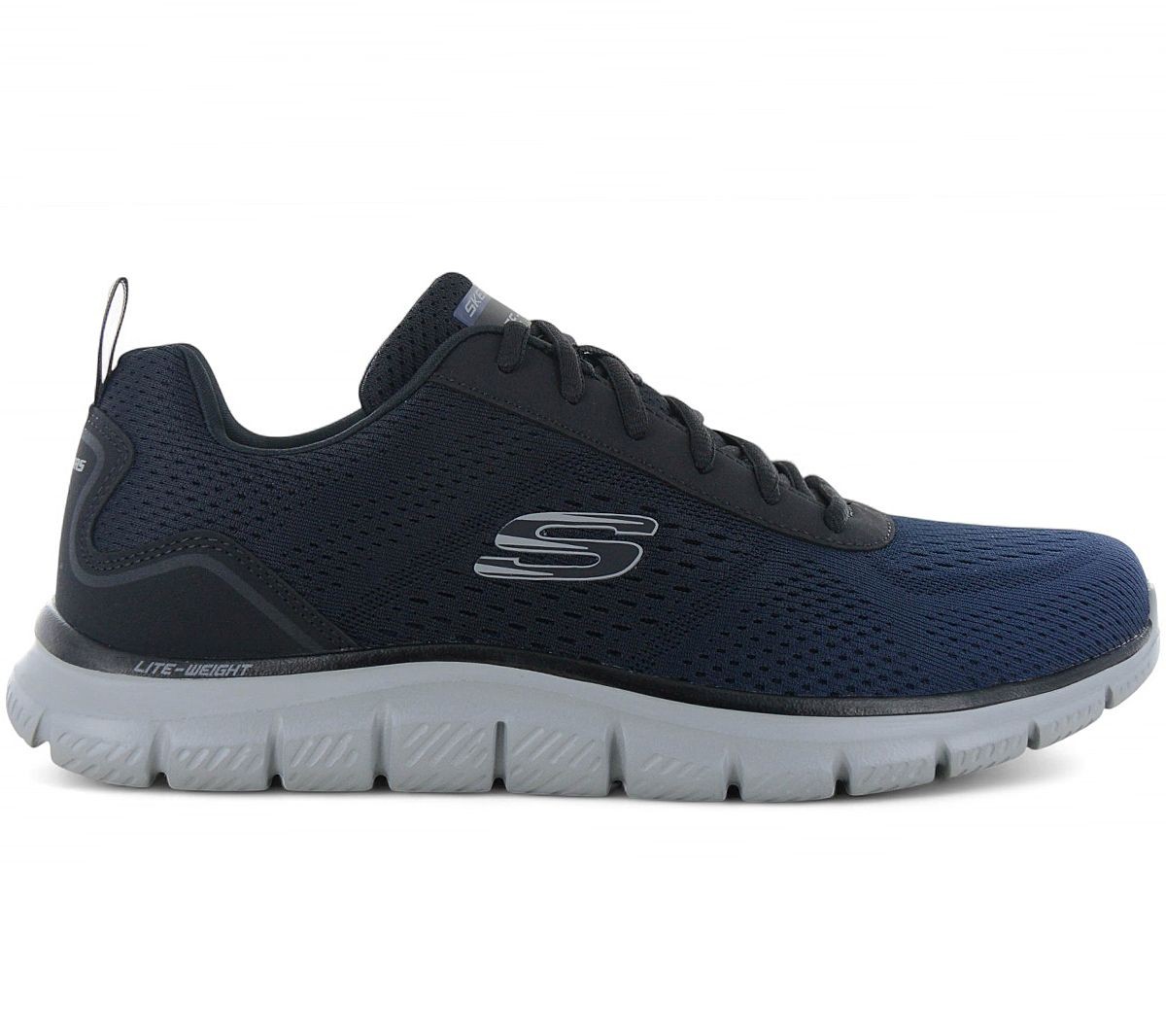 Skechers Track Ripkent - Men Sneakers Blue 232399-NVBK Sport Fitness Shoe New