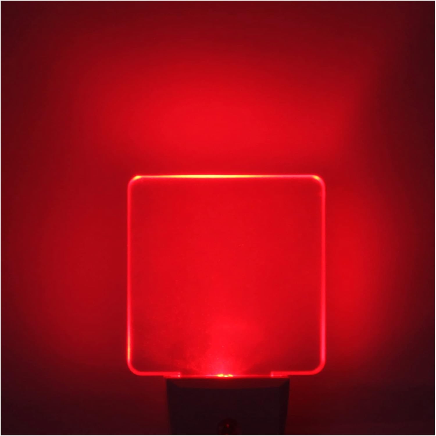Red Night Lights Plug in 2 Pack, 0.5W Light with cube,