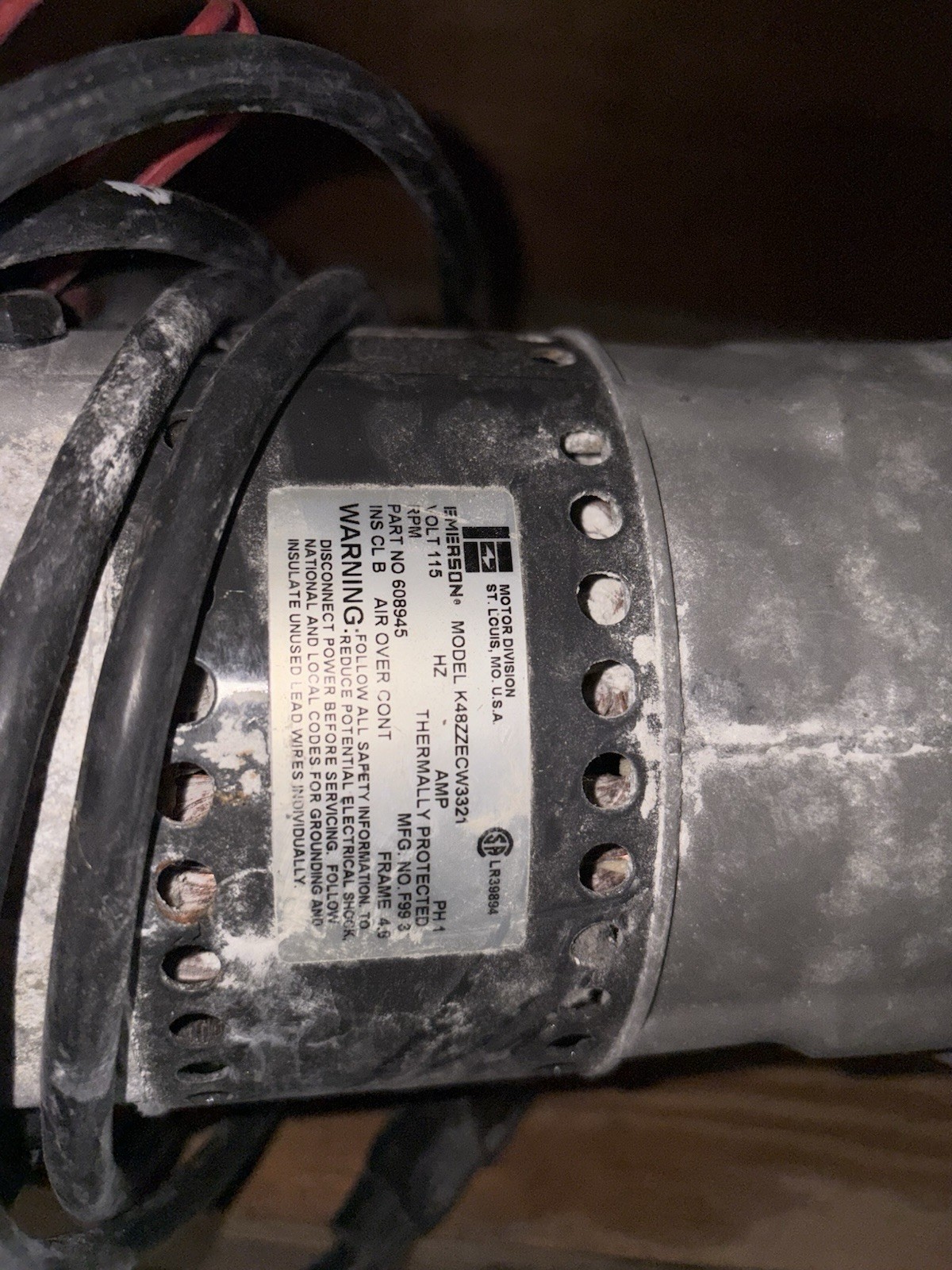 EMERSON® MODEL K48ZZECW3321 VOLT 115 HZ Pump