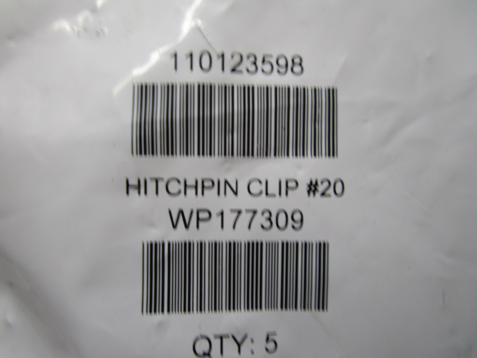 0.243" x 5"Size 300 Zinc Hairpin Cotter QTY 5