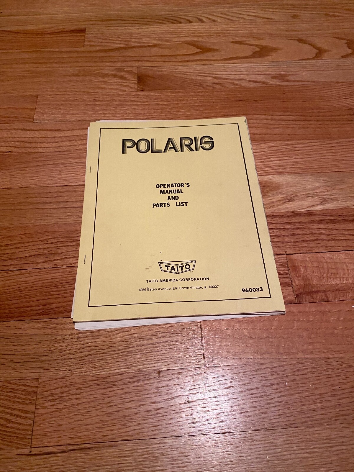 Polaris Operator's manual, parts list, and pc board schematic diagram,Taito 1980