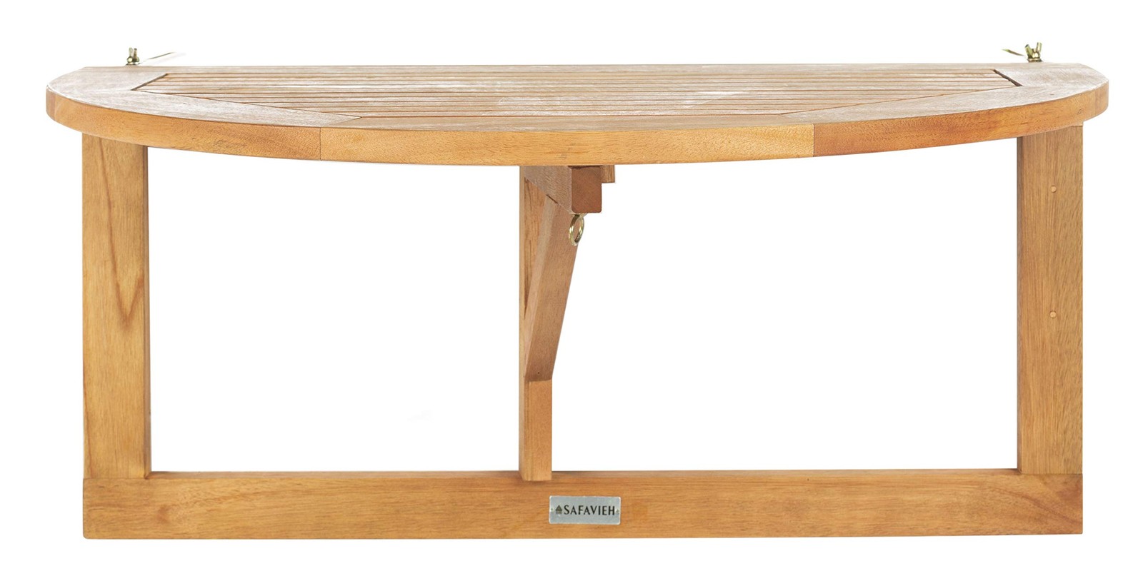 Safavieh PAT7045A Outdoor Collection Owens Natural teak wood Balcony Hanging ...