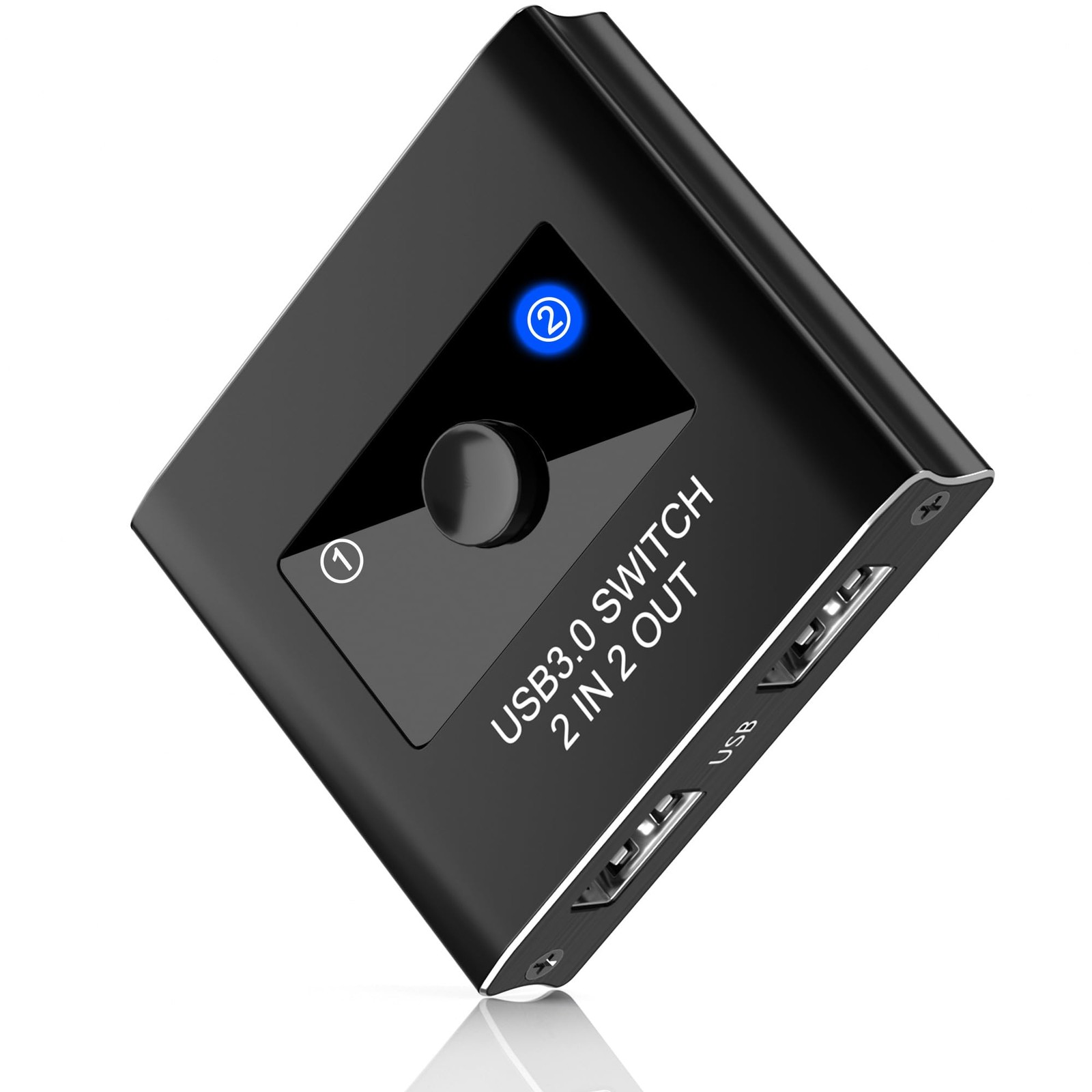 USB 3.0 Switcher 2 In 2 Out 2 Computers Sharing 2 Devices Printer Keyboard Mac