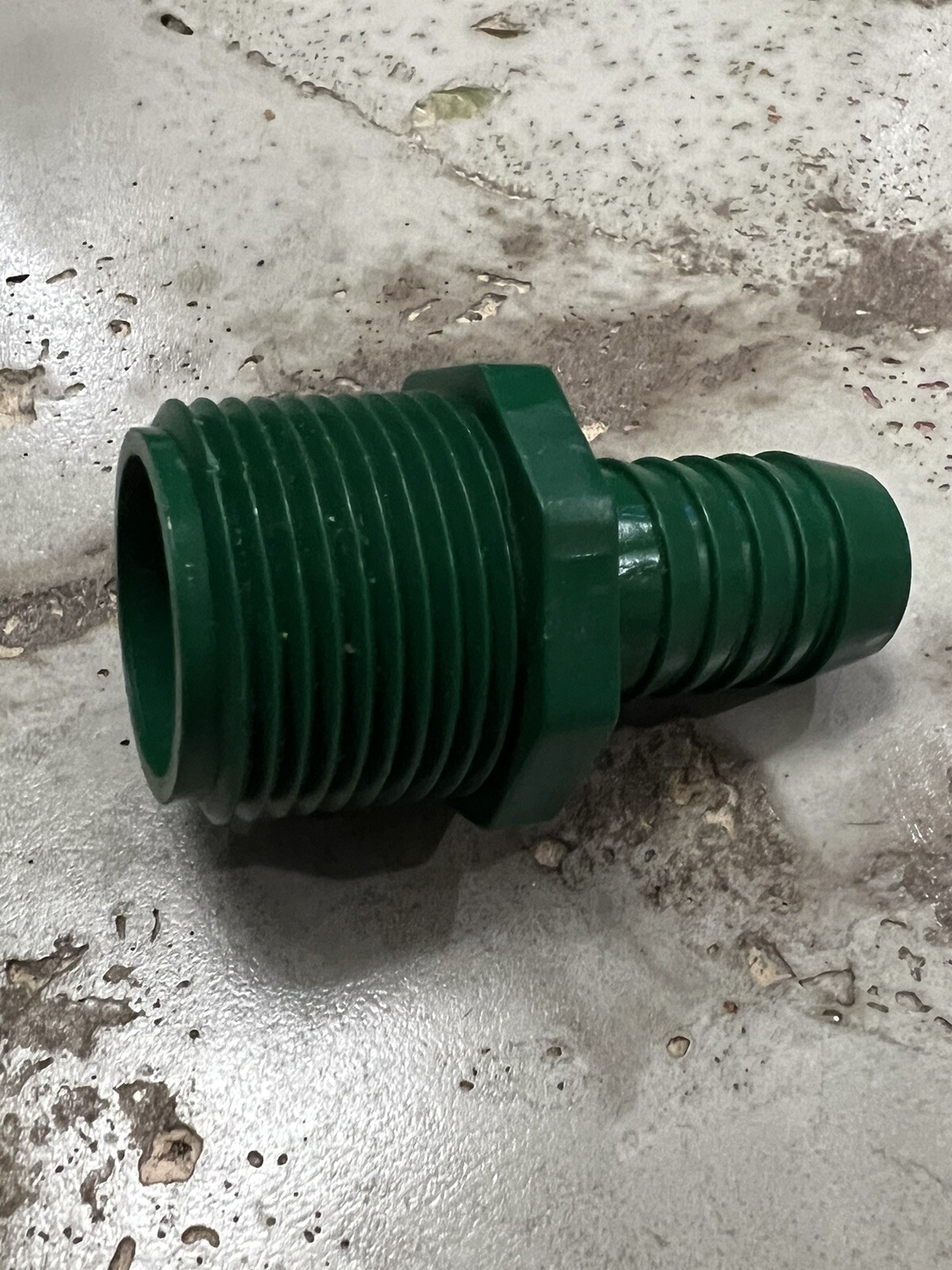 Green 1" MIPT MPT x 3/4" Insert Barbed Reducing Male Adapter Insert Poly Pipe