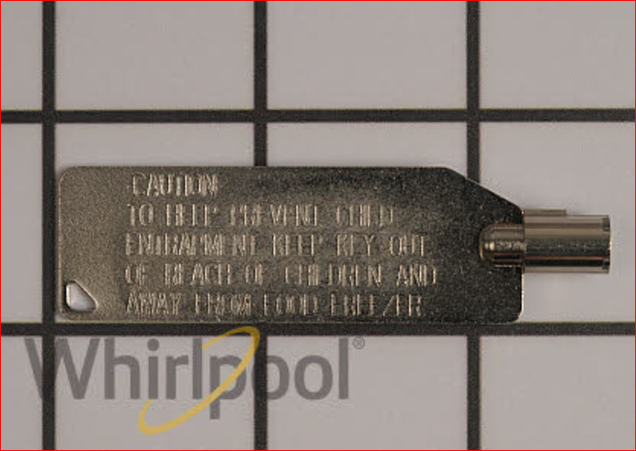 New Genuine OEM Whirlpool Maytag Refrigerator Door Key W10838052