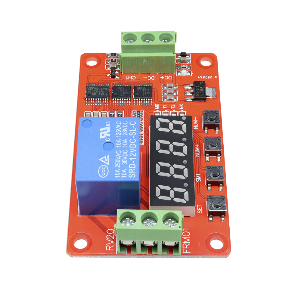 12V Automation Delay Multifunction Self-lock Relay Cycle Timer Module PLC Home