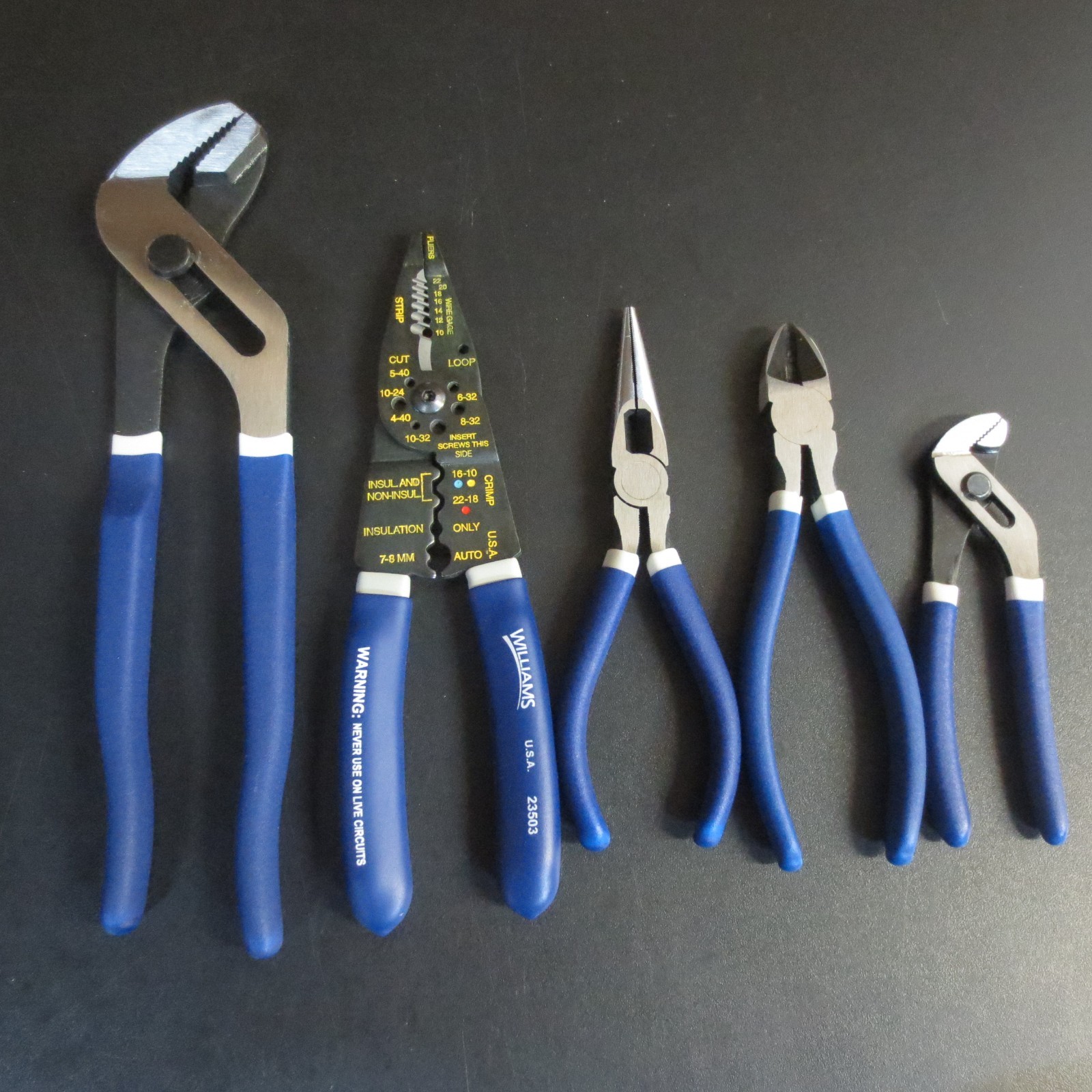 Williams General Service Pliers Set 5 Pcs- PLS-6A