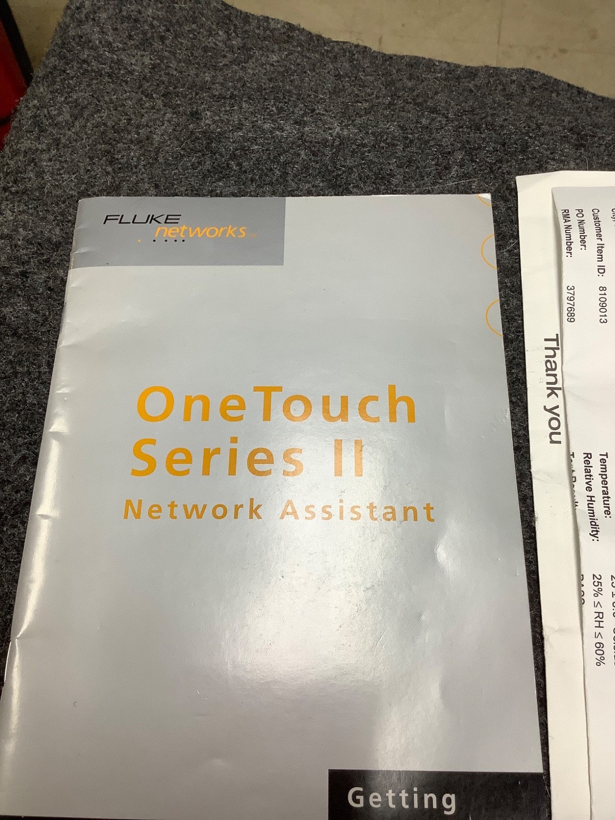 FLUKE, ONE TOUCH SERIES II NETWORK ASSISTANT (SEE DESCRIPTION FOR OTHER ITEMS)