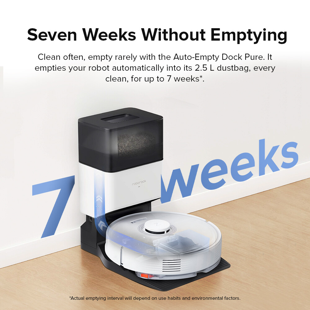 Roborock Q7 Max+ Self-Emptying Robot Vacuum Cleaner - Certified Refurbished