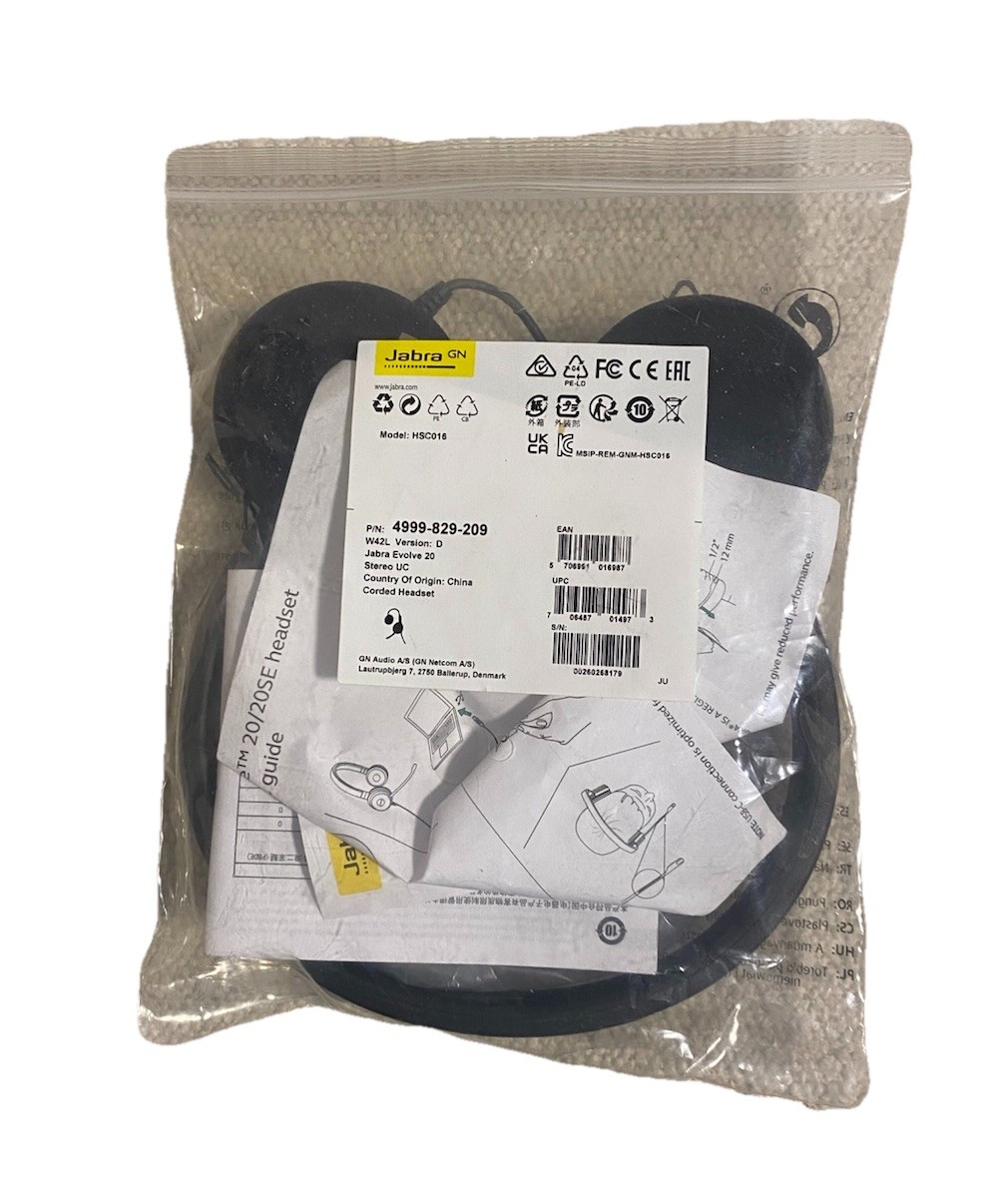 Jabra Evolve 20 UC Stereo | Item: 4999-829-209 | Model: HSC016