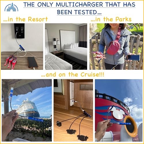 MultiCharger for MagicBand+, MagicBand +, Magic Band Compatible with FuelRod &
