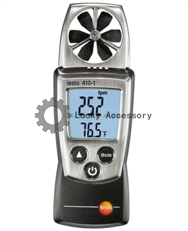 Testo 410-1 Digital Vane Anemometer Air Speed Velocity/Temperature Meter Test we