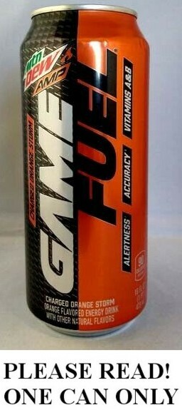 Mountain Dew AMP Game Fuel “Charged Orange Storm” FULL NEW 16oz USA 2020 America